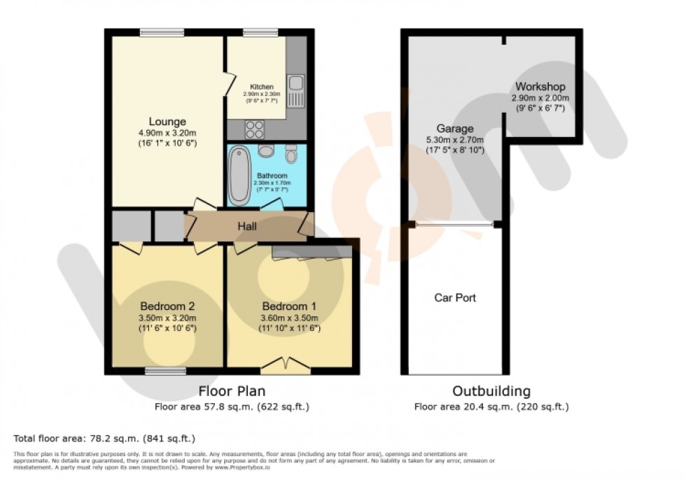 Floorplan for 93e Main Road, Largs, Ayrshire, KA29 0AD, UK