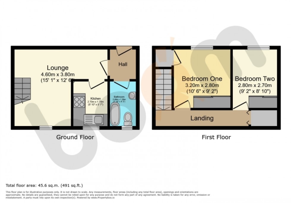 Floorplan for 5 Park Court, Beith, Ayrshire, KA15 2HJ, UK
