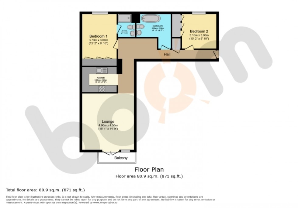 Floorplan for 18 Chaseley Gardens, Skelmorlie, Ayrshire, PA17 5DQ, UK