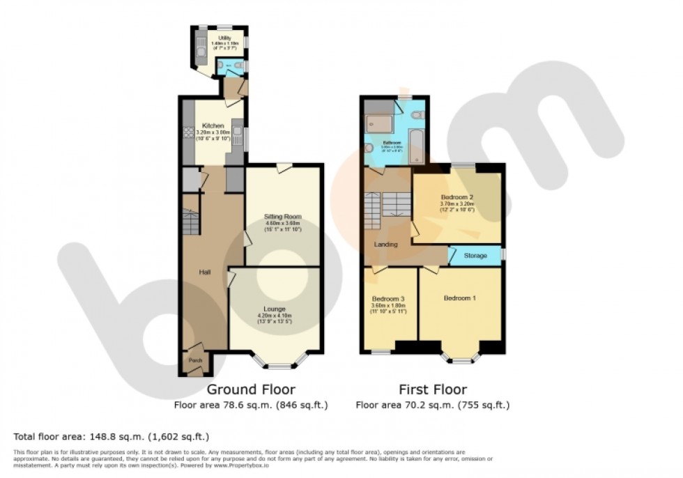 Floorplan for 24 Stoneyholm Road, Kilbirnie, Ayrshire, KA25 7DT, UK