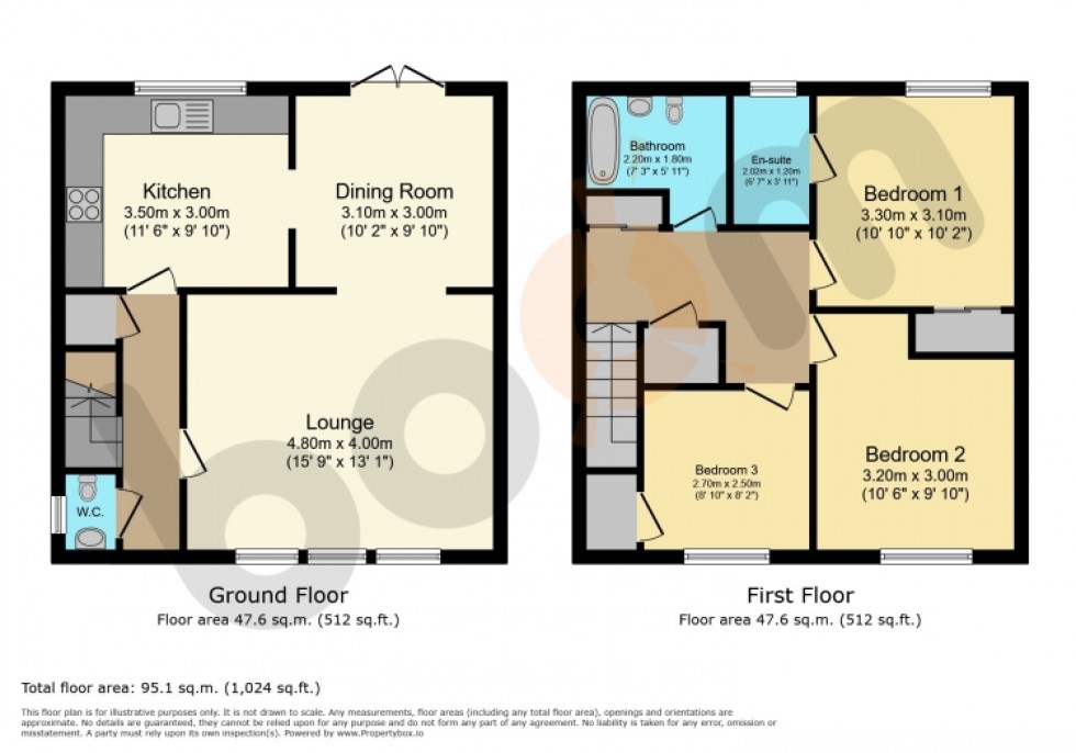 Floorplan for 38 Reform Street, Beith, Ayrshire, KA15 2AE, UK