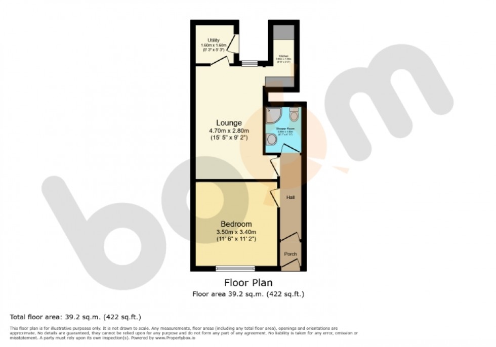Floorplan for 19 Muirend Street, Kilbirnie, Ayrshire, KA25 7DG, UK