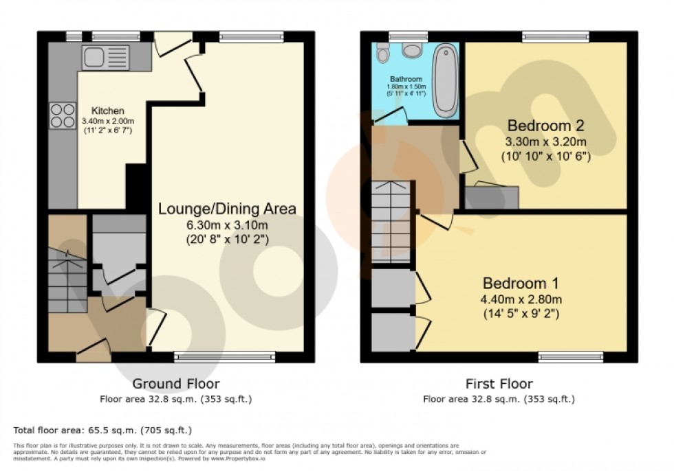Floorplan for 22 Westburn Crescent Rutherglen, Rutherglen, Glasgow, Lanarkshire, G73 2RW, UK