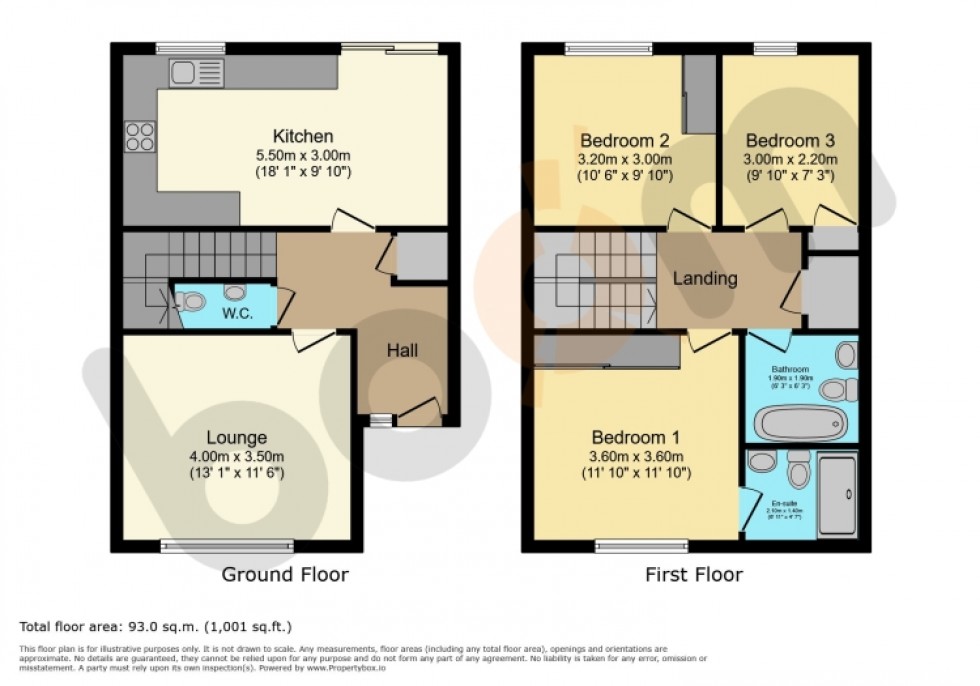 Floorplan for 24 Midton Circle, Howwood, Johnstone, Renfrewshire, PA9 1ED, UK