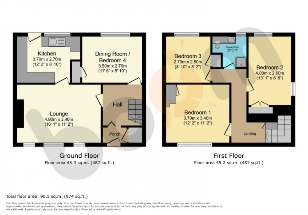 Floorplan for 10 Cherrywood Drive, Beith, Ayrshire, KA15 2DZ, UK