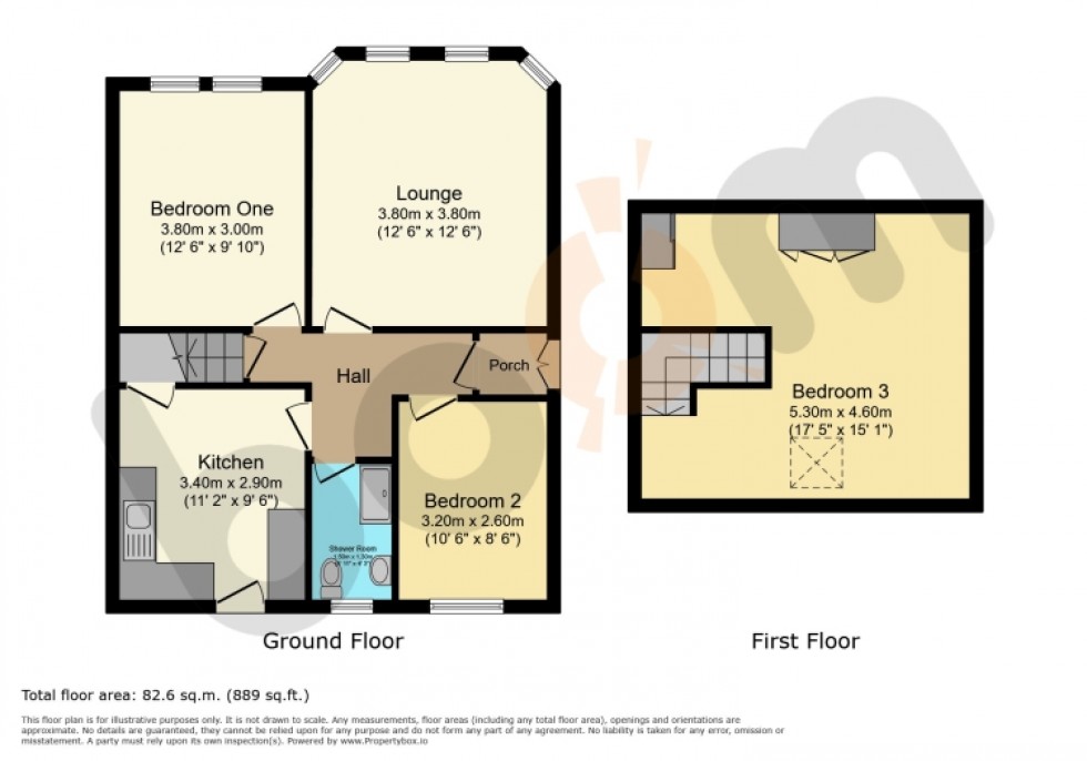 Floorplan for 5 Buchlyvie Road, Paisley, Renfrewshire, PA1 3AD, UK