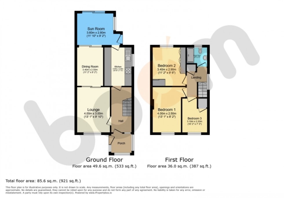 Floorplan for 41 Herriot Avenue, Kilbirnie, Ayrshire, KA25 7JB, UK
