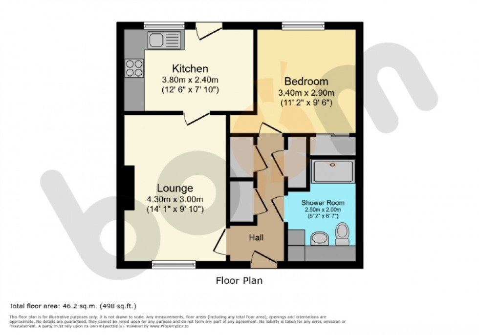 Floorplan for 8 Rowan Place, Beith, Ayrshire, KA15 1EP, UK