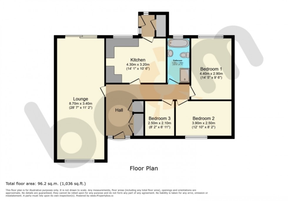 Floorplan for 20 Courthill Street, Dalry, Ayrshire, KA24 5AN, UK