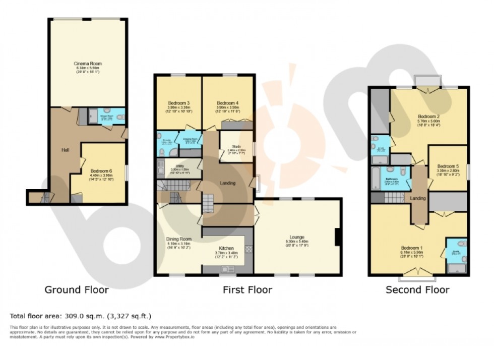 Floorplan for 85a Eglinton Street, Beith, Ayrshire, KA15 1AJ, UK