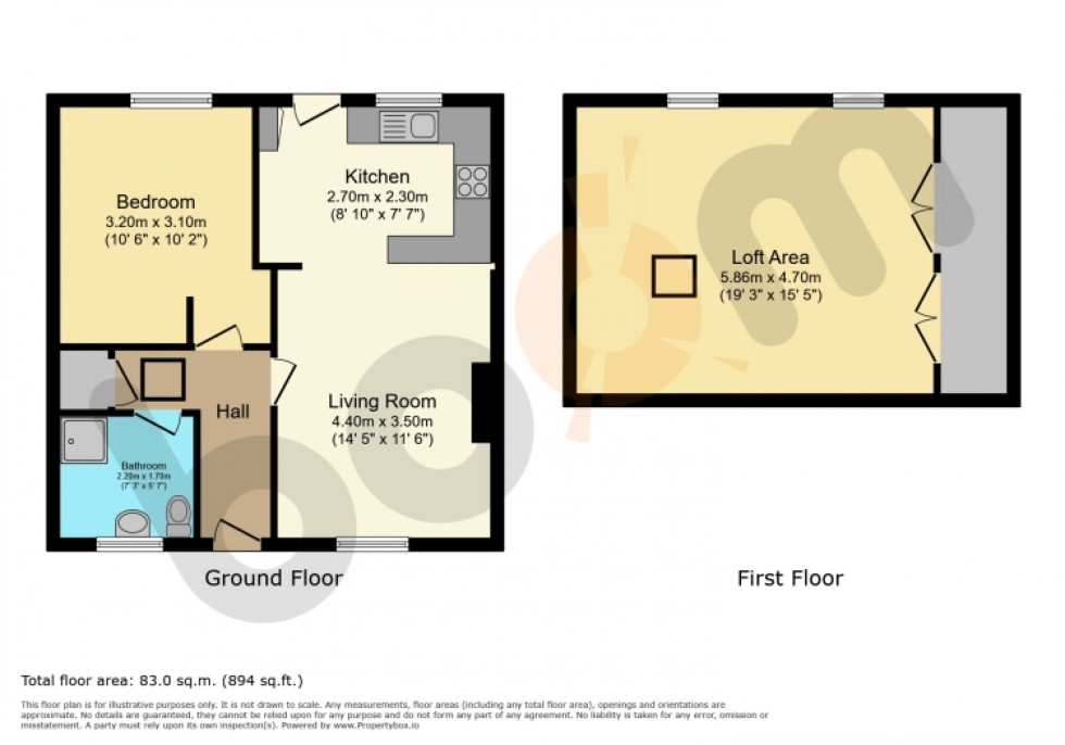 Floorplan for 20 St. Margaret Avenue, Dalry, Ayrshire, KA24 4AS, UK