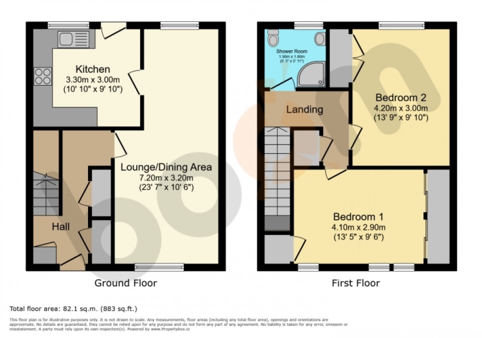 Floorplan for 30 Sycamore Avenue, Beith, Ayrshire, KA15 2DW, UK