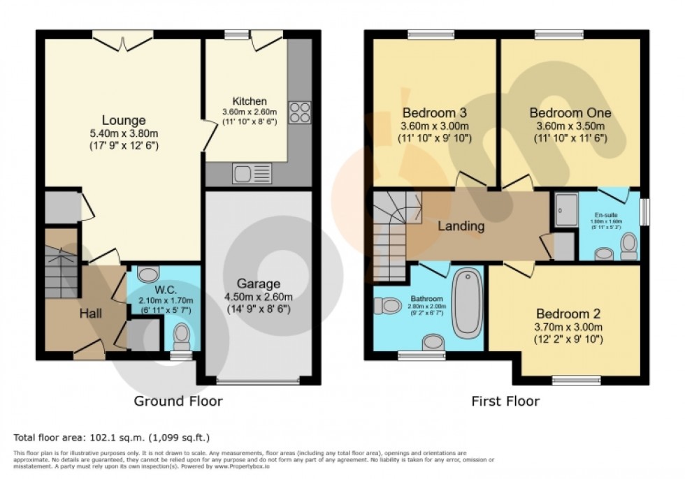 Floorplan for 63 Cowan Avenue, Johnstone, PA5 8FG, UK