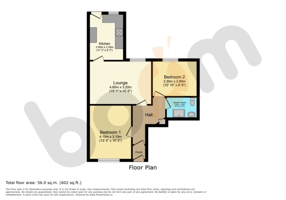 Floorplan for 58 Eglinton Street, Beith, Ayrshire, KA15 1AQ, UK