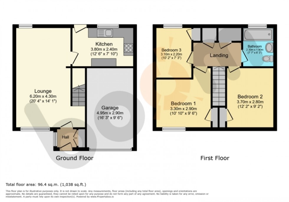Floorplan for 9 Dipple Court, Kilbirnie, Ayrshire, KA25 7DR, UK