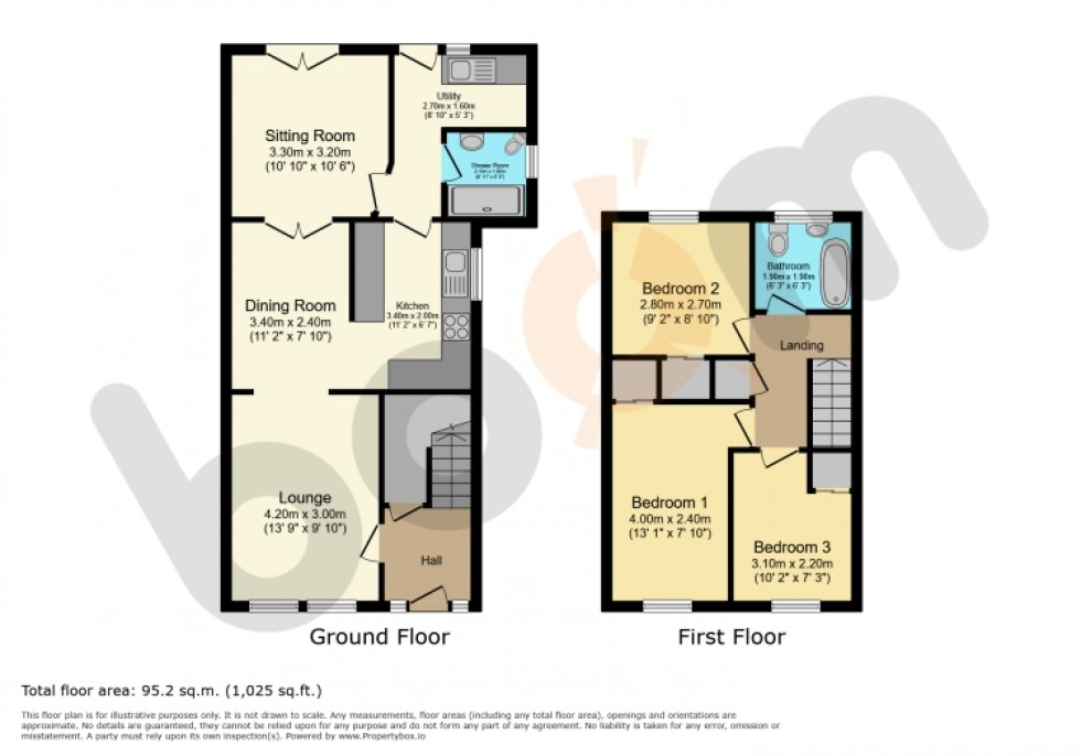 Floorplan for 3 McMillan Crescent, Beith, Ayrshire, KA15 1BP, UK