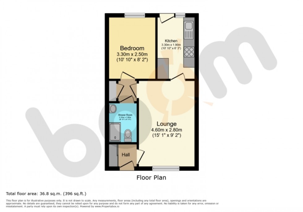 Floorplan for 3 Bullwood Court, Glasgow, Lanarkshire, G53 7HY, UK
