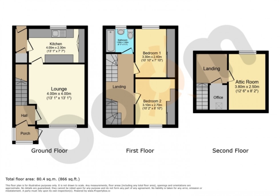 Floorplan for 5 School Road, Paisley, Renfrewshire, PA1 3AU, UK