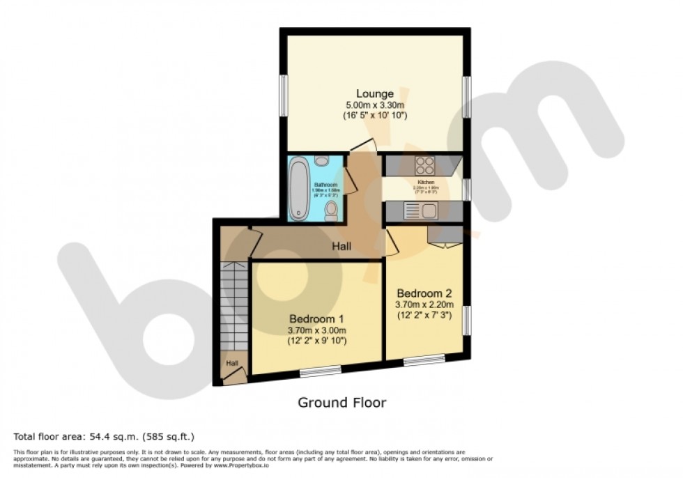 Floorplan for 27 Avenue Square Stewarton, Stewarton, Kilmarnock, Ayrshire, KA3 5AB, UK