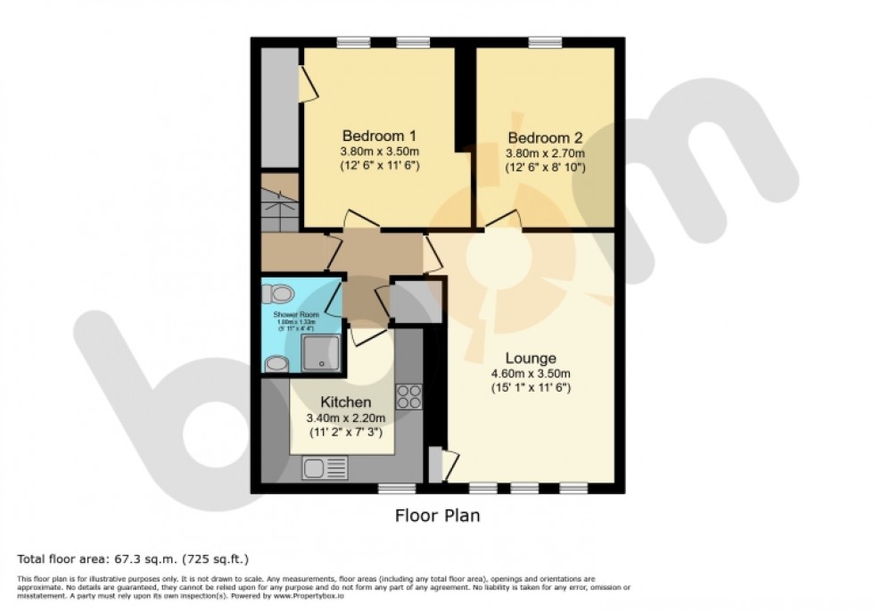Floorplan for 28 Beith Road, Howwood, Johnstone, Renfrewshire, PA9 1BN, UK