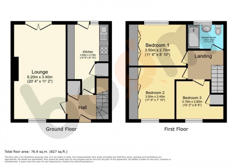 Floorplan for 146 Erskinefauld Road, Linwood, Paisley, Renfrewshire, PA3 3QH, UK