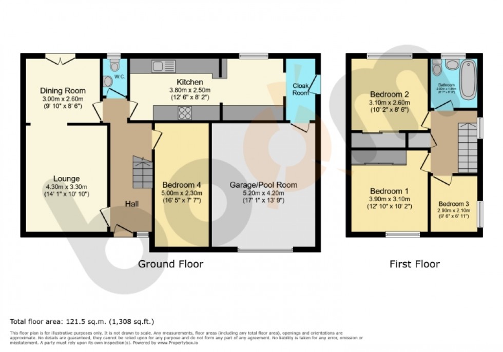Floorplan for 13 Lancaster Avenue, Beith, Ayrshire, KA15 1AR, UK